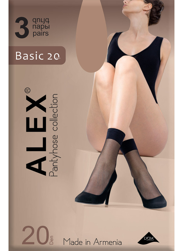 Basic 20 DEN женские носки, 3 пары